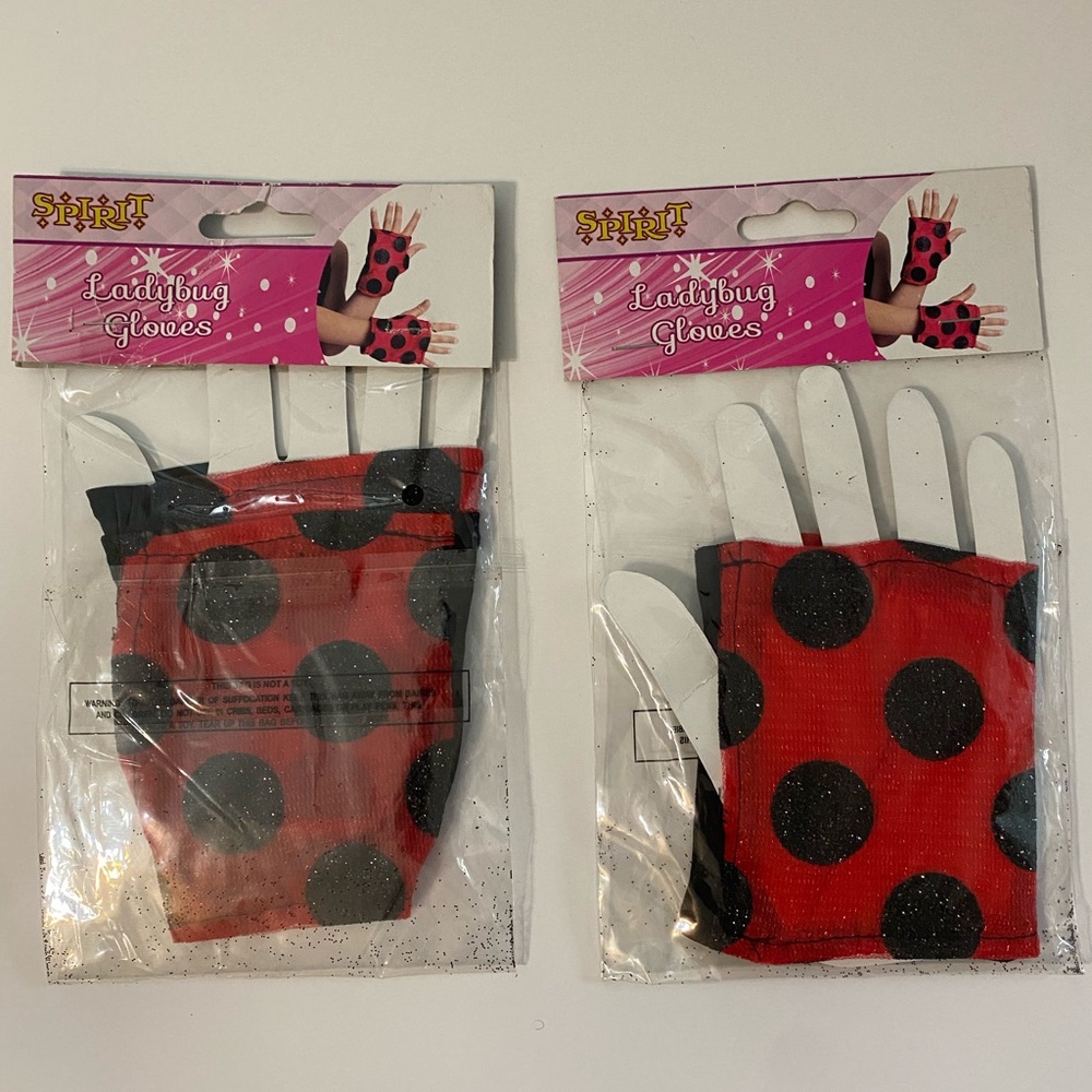 Polka Dot Ladybug Gloves